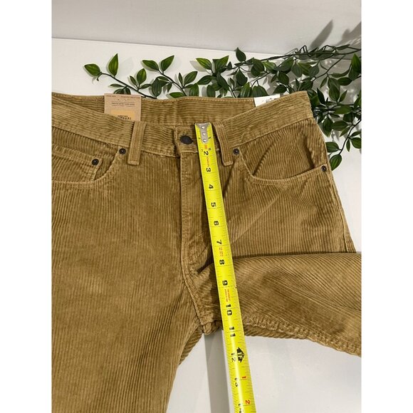 Levis Corduroy Pants Mens 30 Tan Camel Relaxed Straight Casual Sustainable 30x30 - Picture 10 of 15